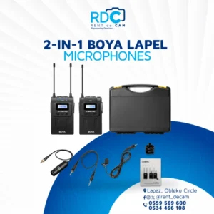 BOYA Lapel Microphones 2-IN-1